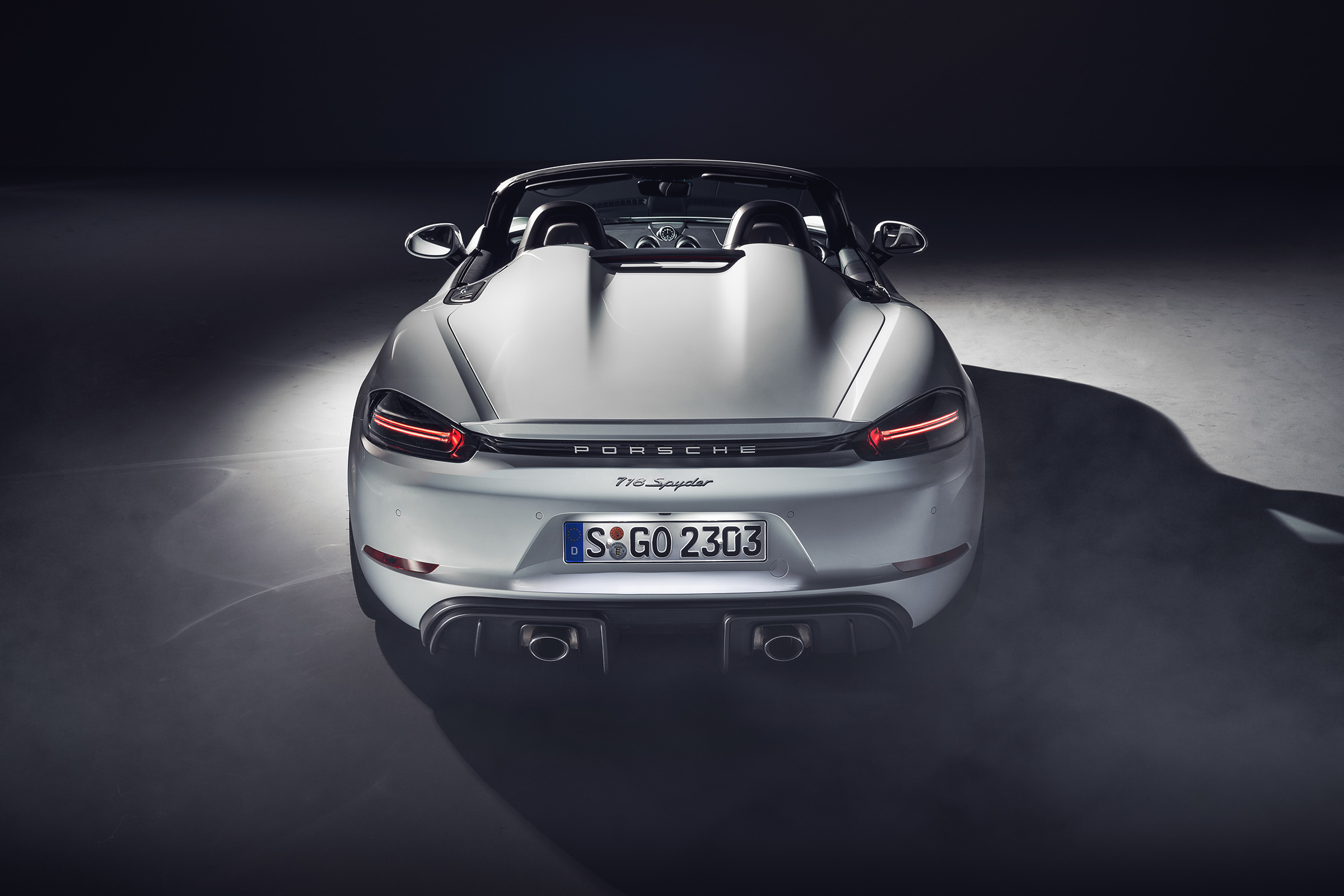 Porsche 718 Spyder rear