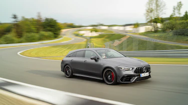 Mercedes-AMG CLA45 S Shooting Brake - front quarter