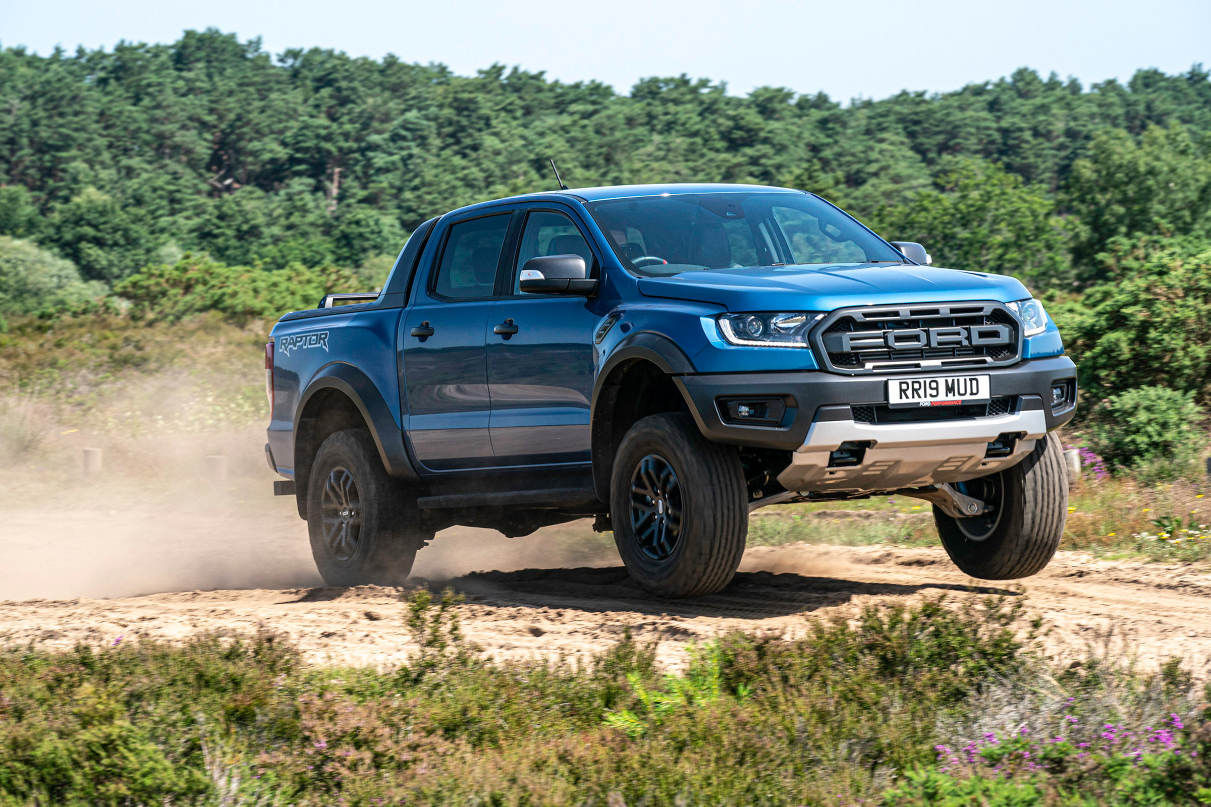 Ford Ranger Raptor UK - front quarter