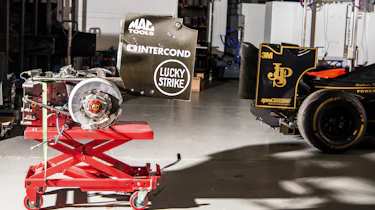 Used Formula 1 cars workshop