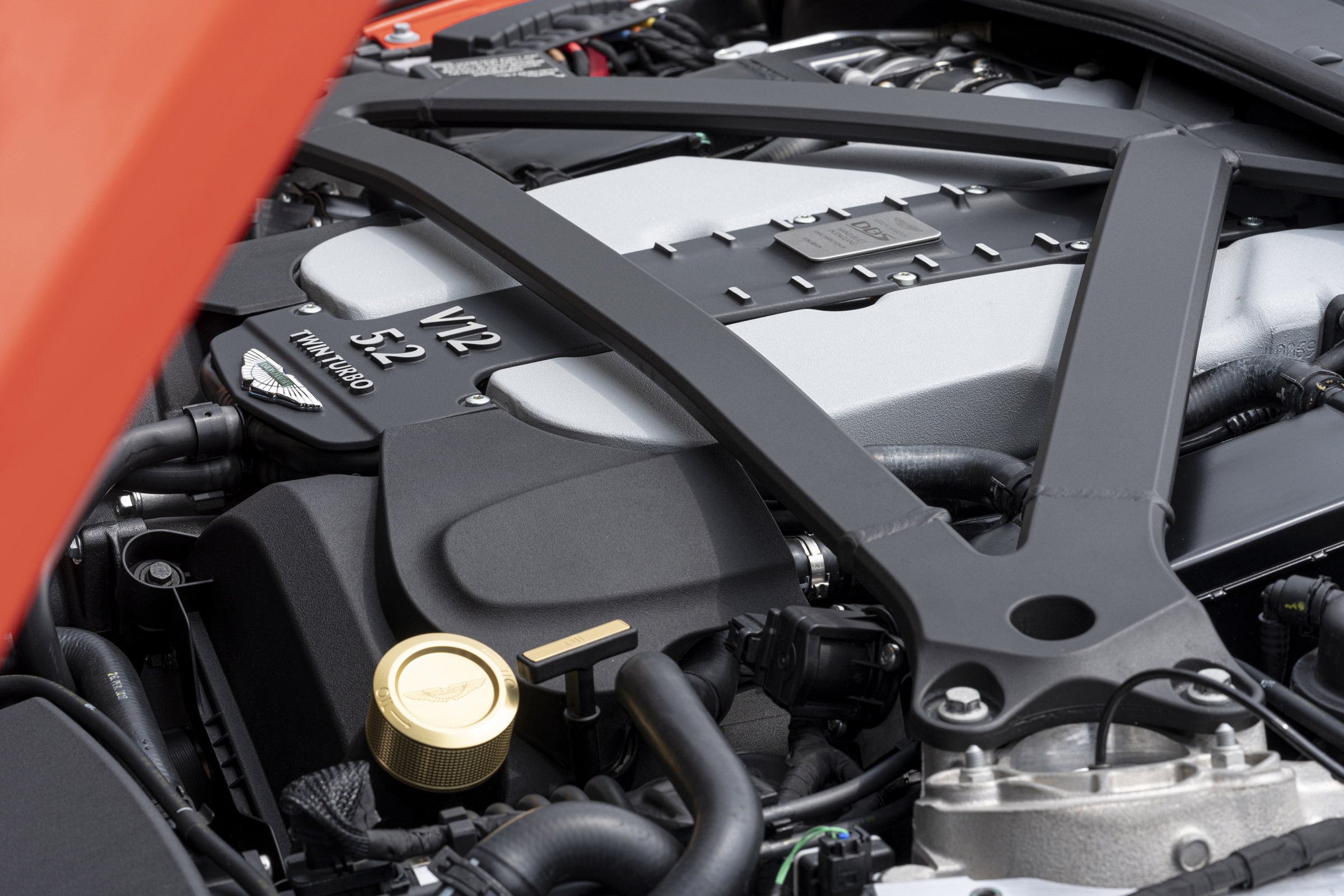 Aston Martin DBS Superleggera Volante engine bay