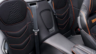 Aston Martin DBS Superleggera Volante rear seats