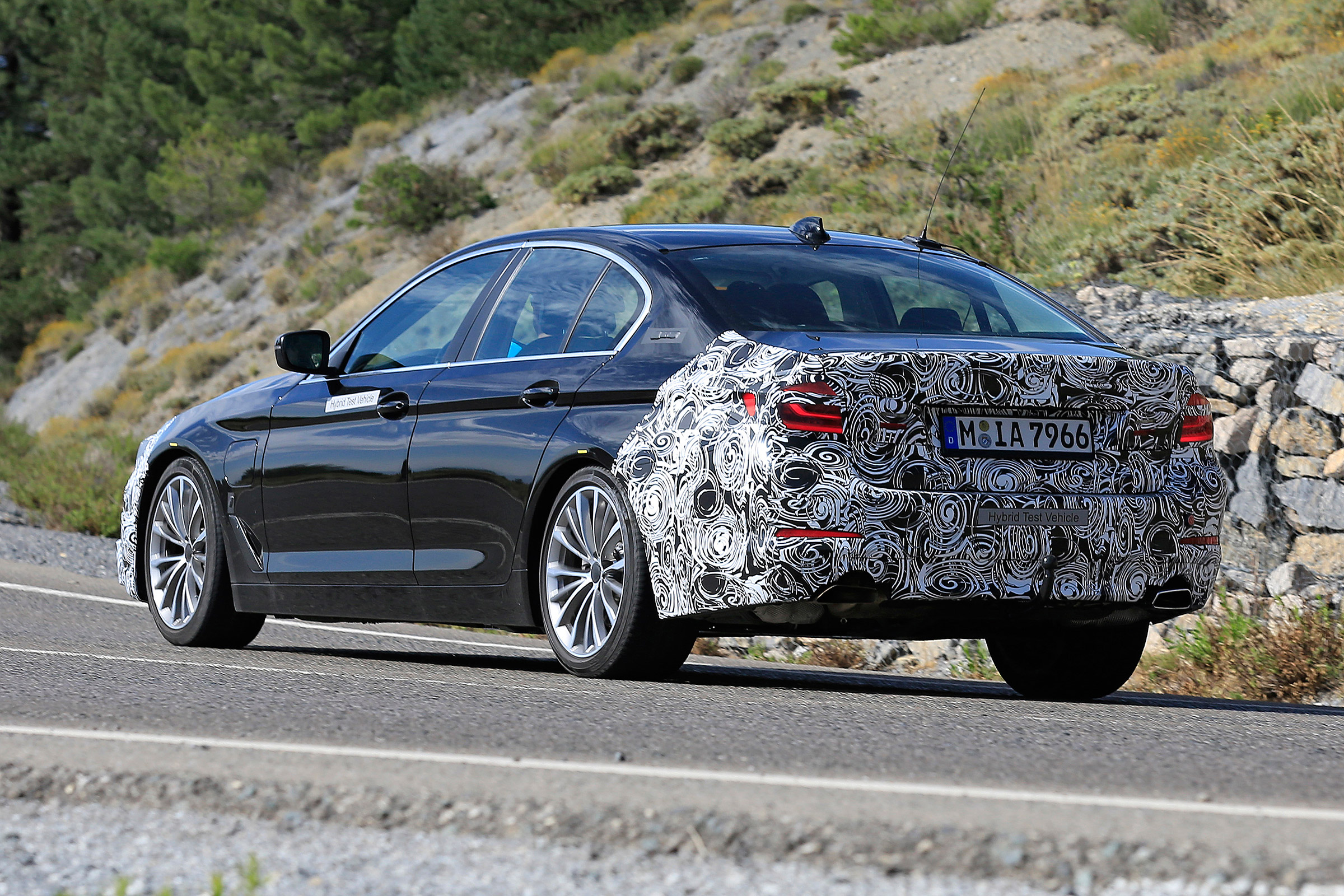 BMW 5-series facelift - rear quarter