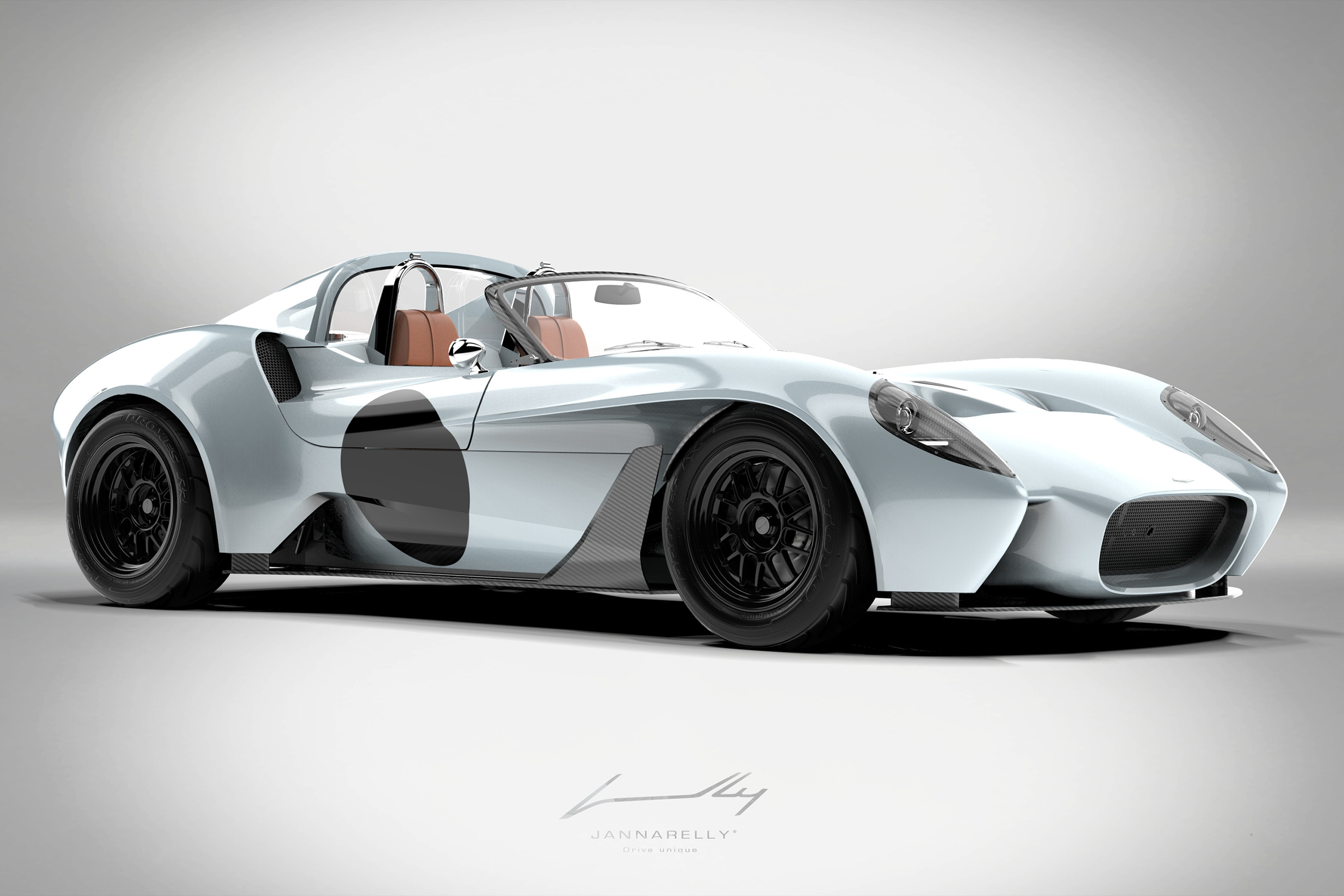 Jannarelly Design-1 front three quarter sketch