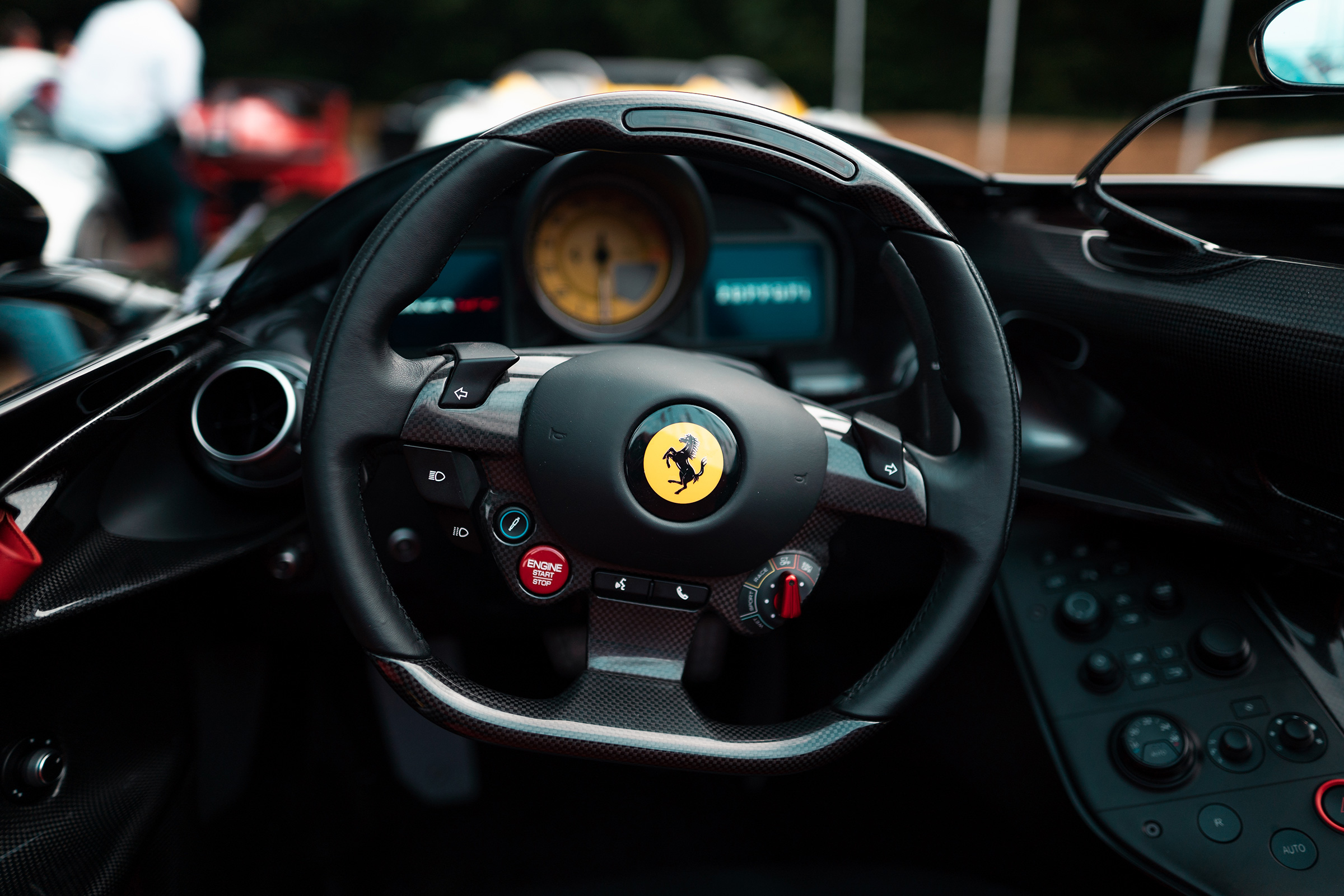 Ferrari Monza SP2 Goodwood FoS steering wheel