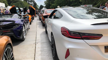 Goodwood FoS Supercar queue -