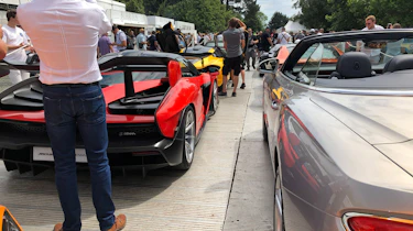 Goodwood FoS Supercar queue -