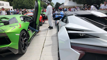 Goodwood FoS Supercar queue -