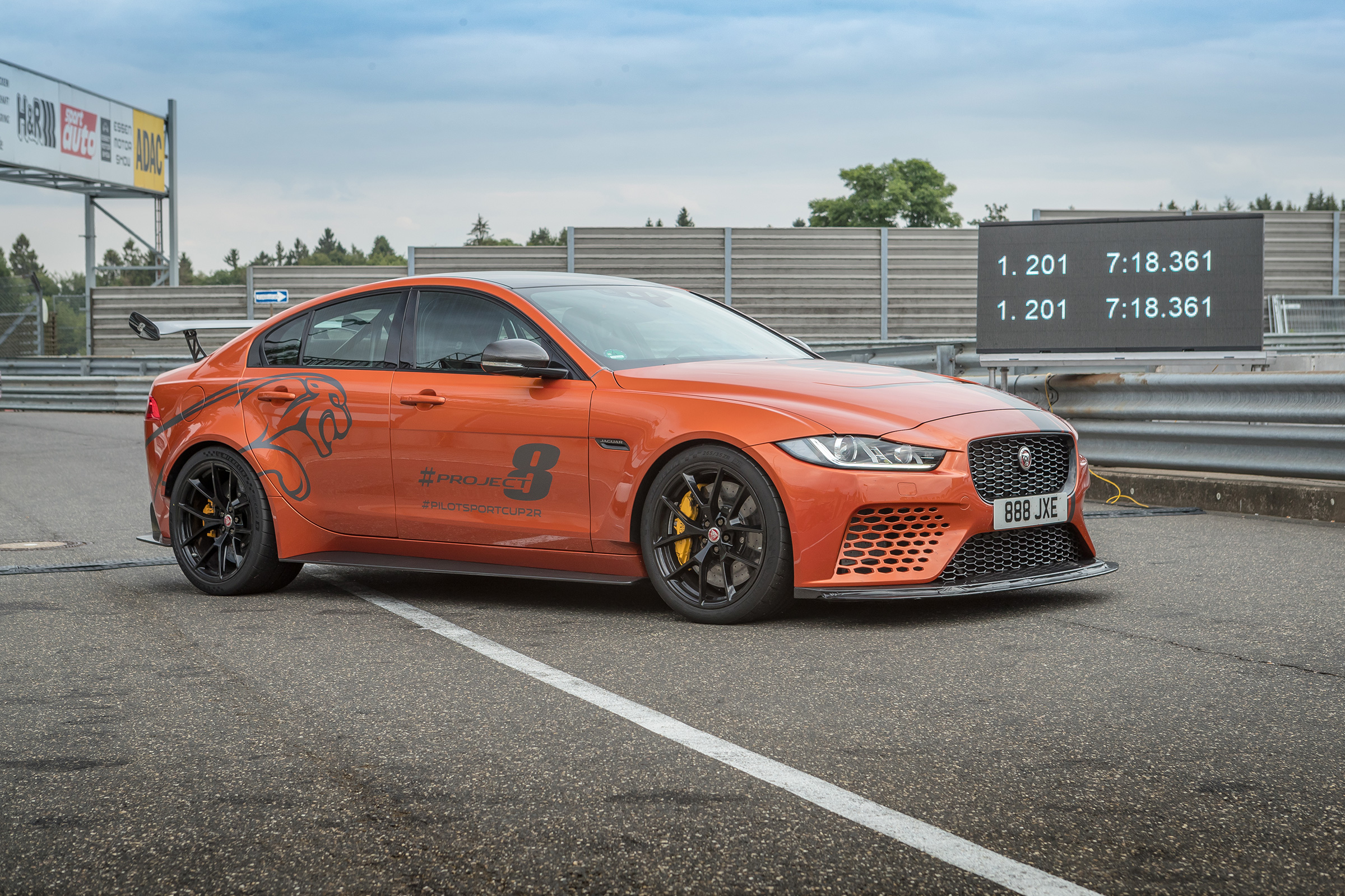 Jaguar XE SV Project 8 Nurburgring 2019 front