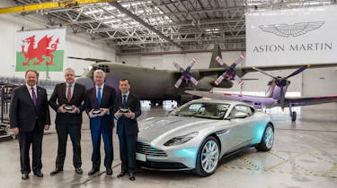Aston Martin St Athan facility - Andy Palmer, Carwyn Jones, Sir Michael Fallon, Alun Cairns