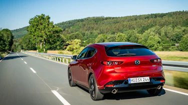 New Mazda 3 Skyactiv-X 2019 review rear tracking