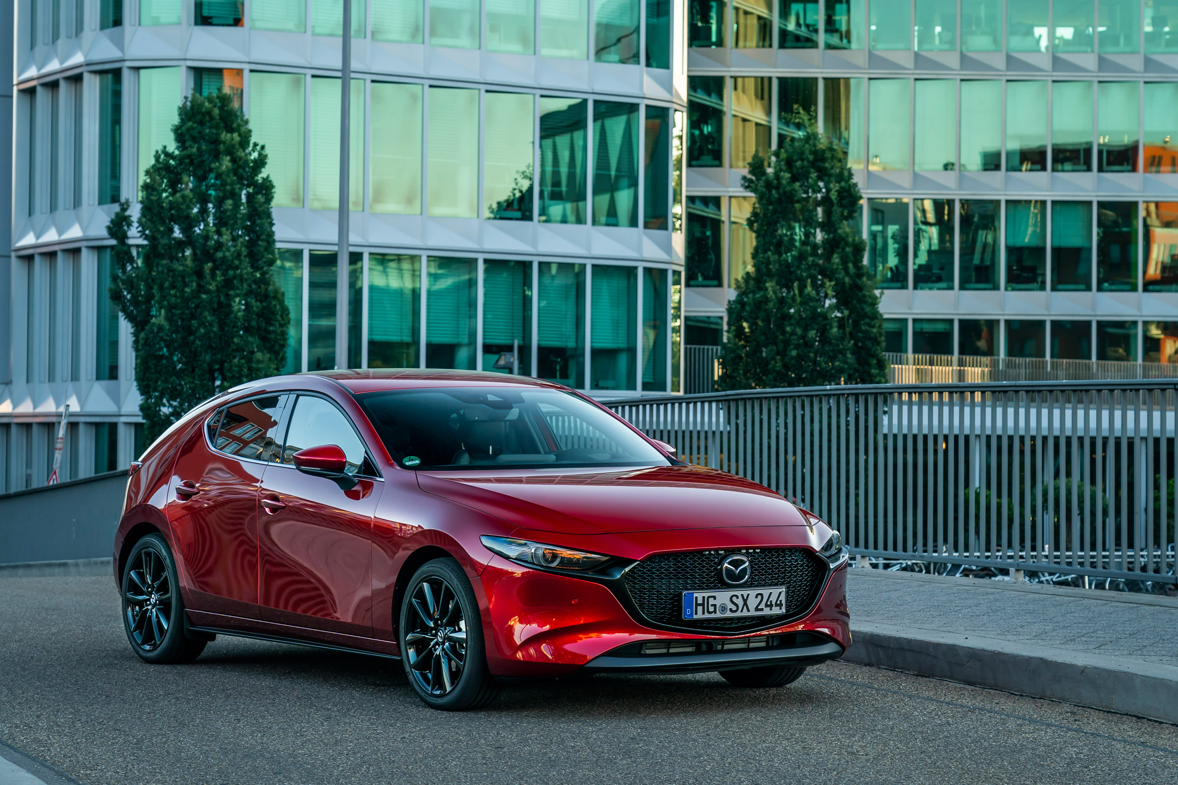 New Mazda 3 Skyactiv-X 2019 review front