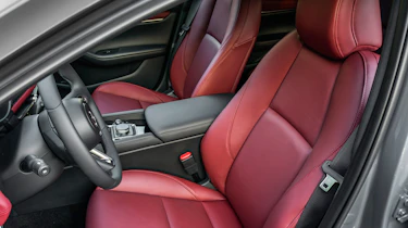New Mazda 3 Skyactiv-X 2019 review front seats