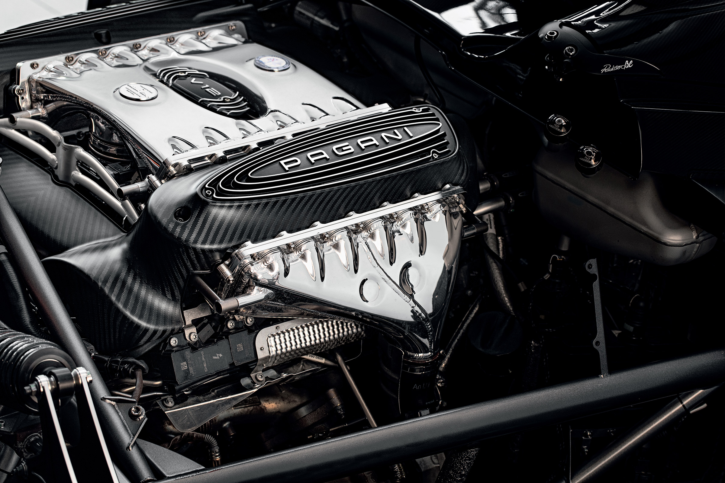 Pagani Huayra BC Roadster engine