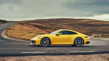 Porsche 911 Carrera 4S road side