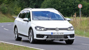 Golf R Estate 2020 spied - front