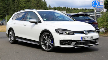 Golf R Estate 2020 spied - front