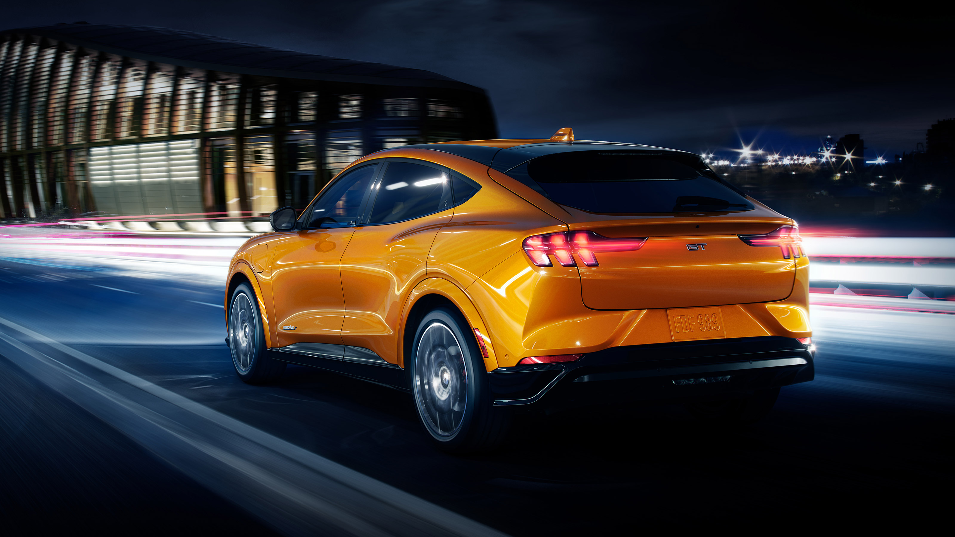 Ford Mustang Mach-E GT rear three quarters
