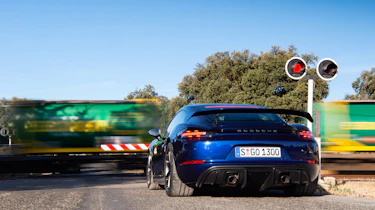 Porsche 718 Cayman GT4 static rear