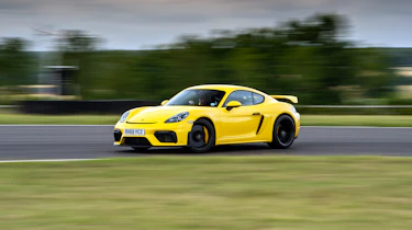 Porsche 718 Cayman GT4 cornering
