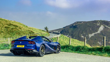 Ferrari 812 GTS TDF blue - static rear