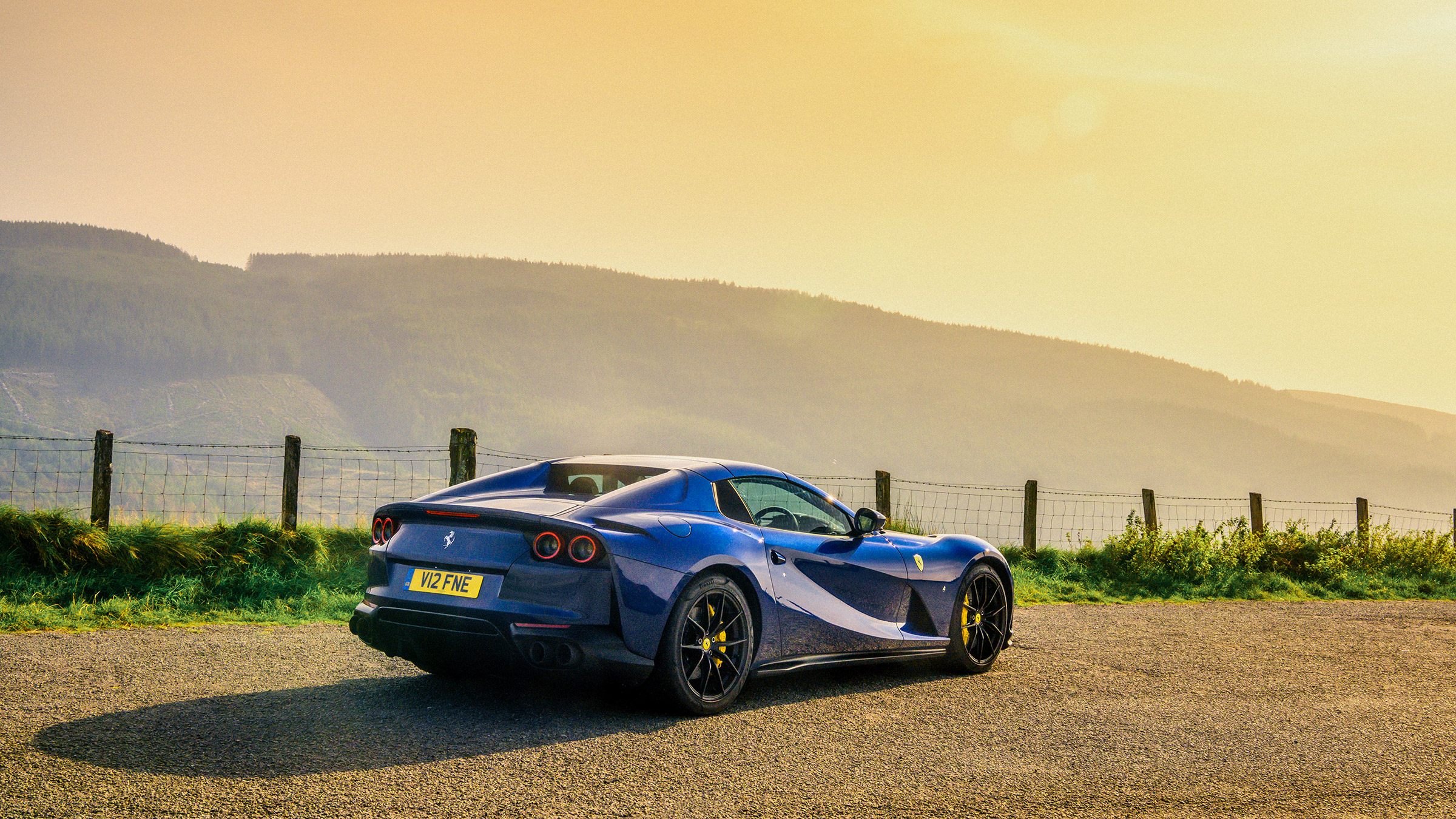 Ferrari 812 GTS TDF blue - rear static