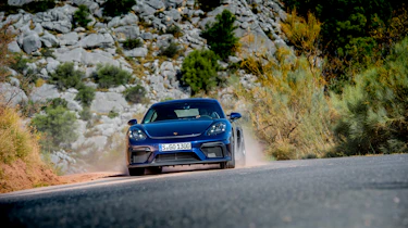 Porsche 718 Cayman GT4 rear cornering