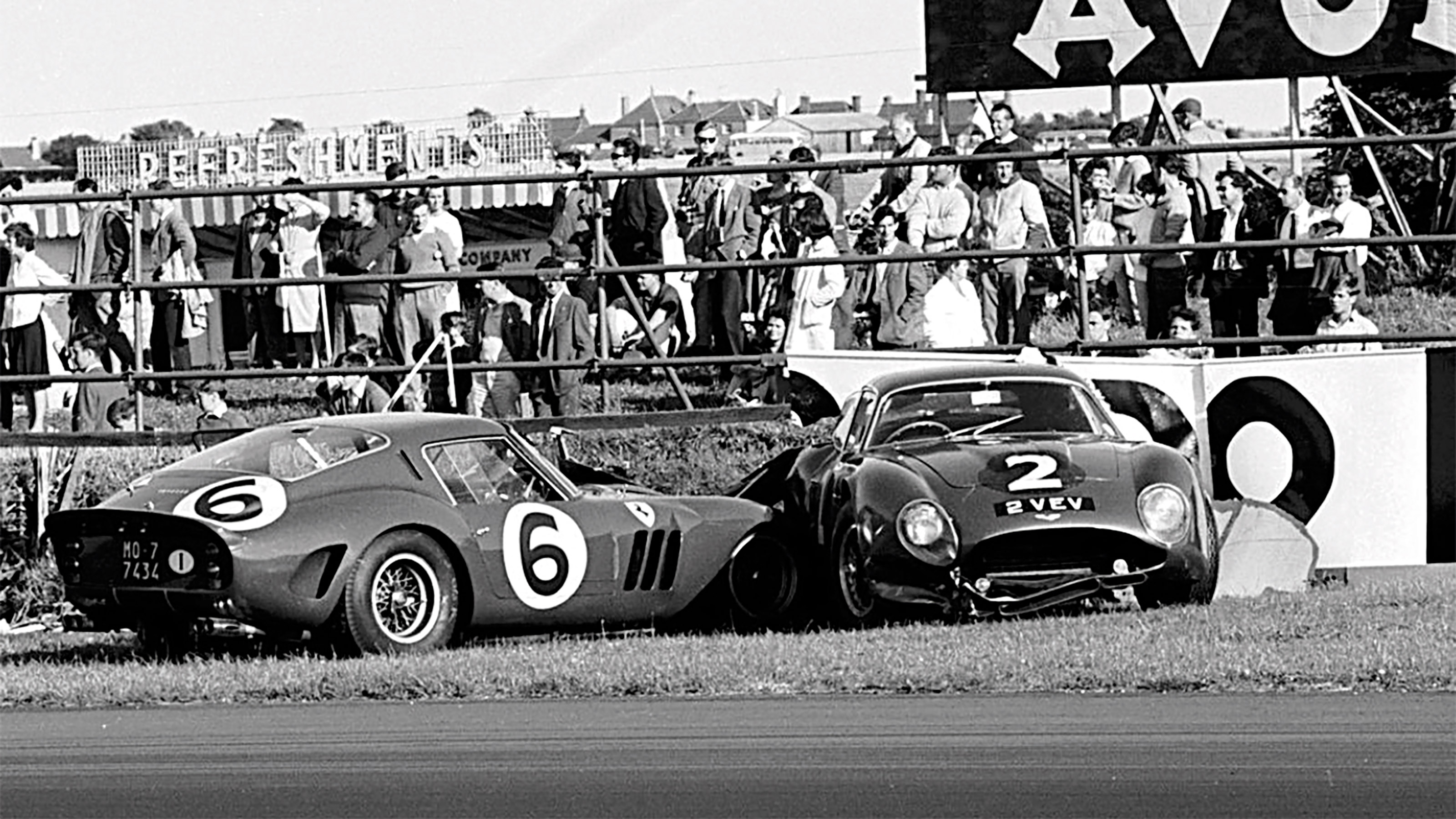 Ferrari 250 GTO crash
