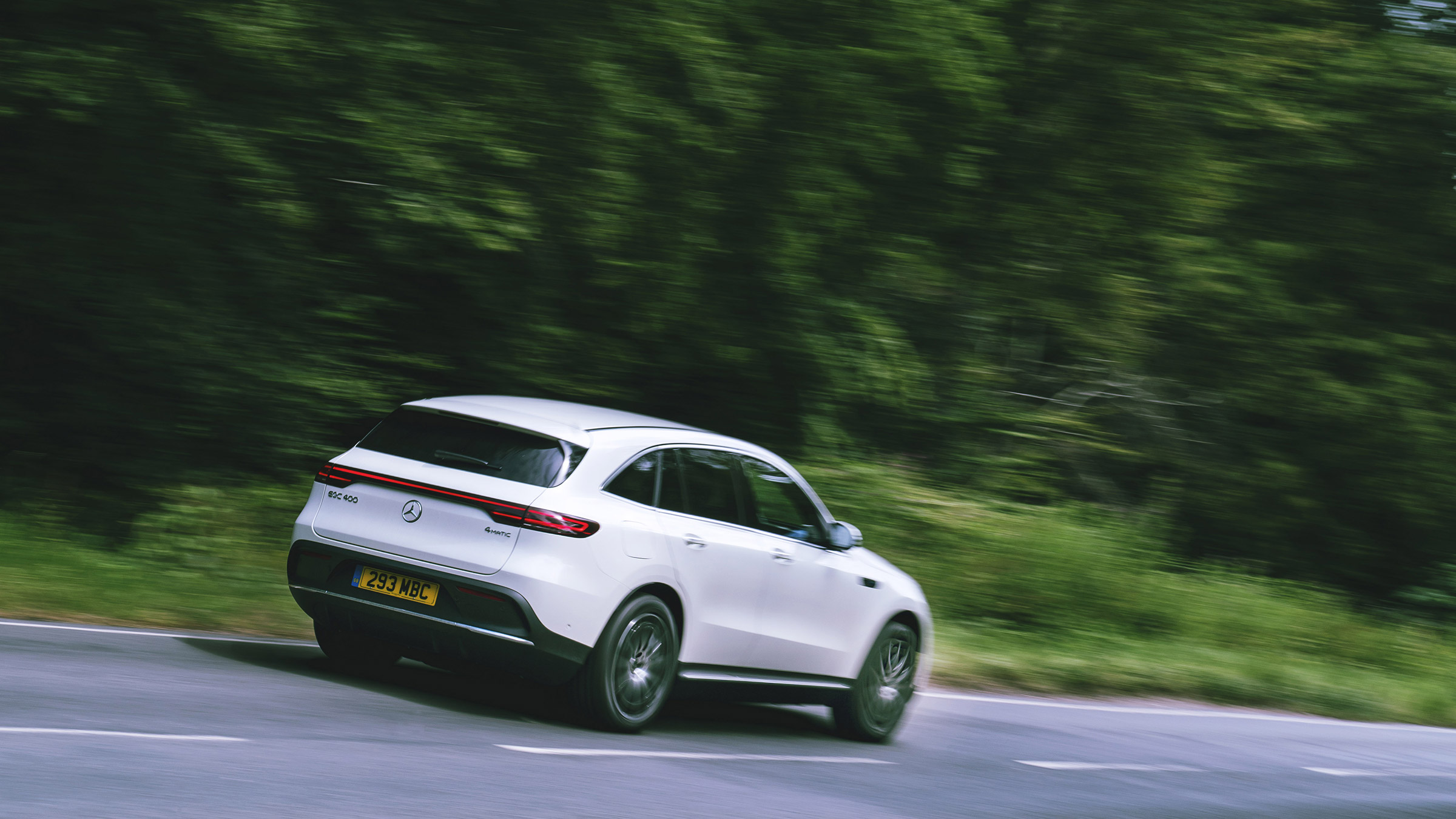 Mercedes EQC - rear cornering