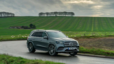 Mercedes GLS400d UK drive - front