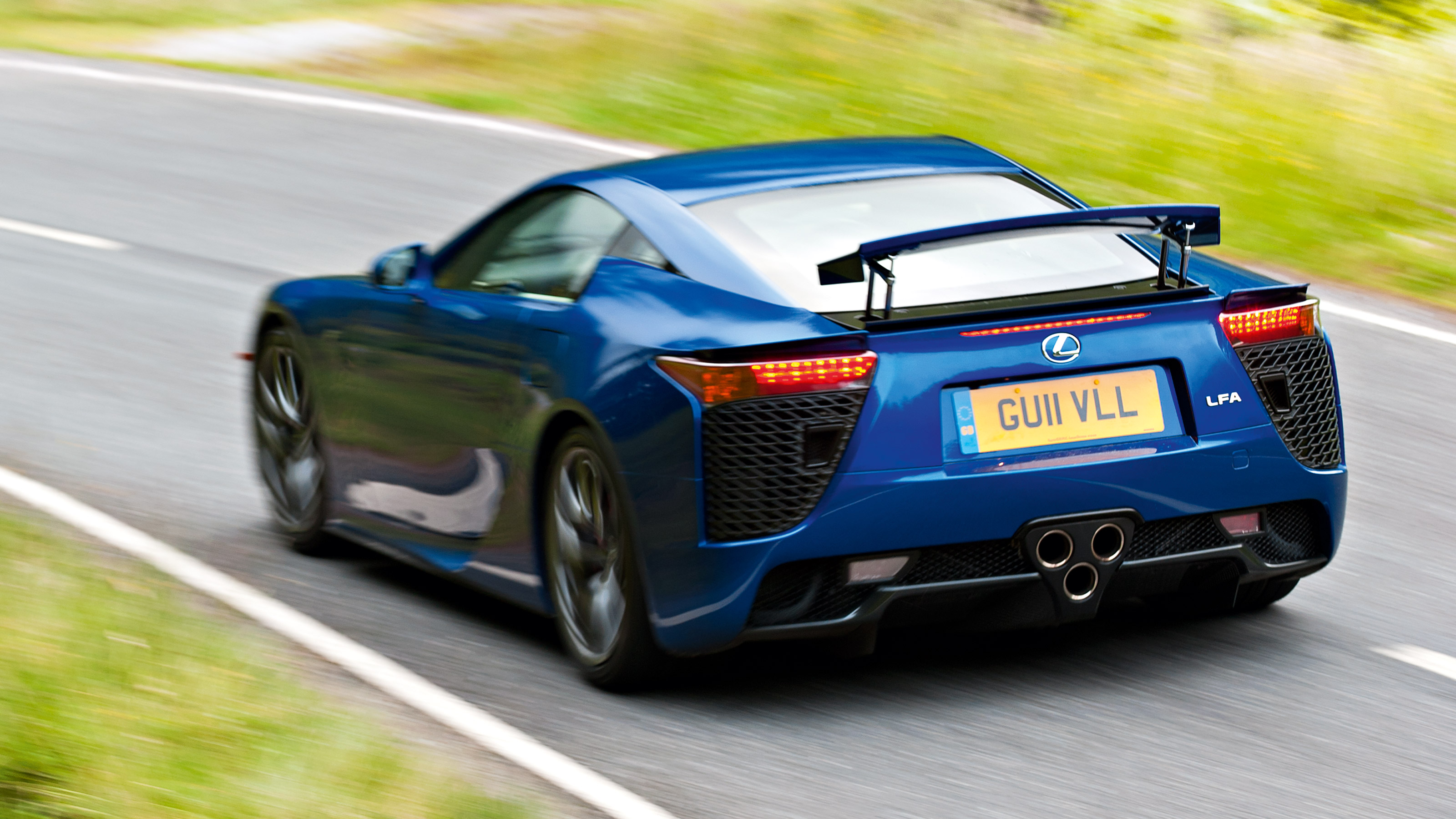 Lexus LFA rear blue