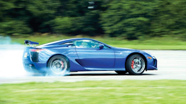 Lexus LFA blue drift