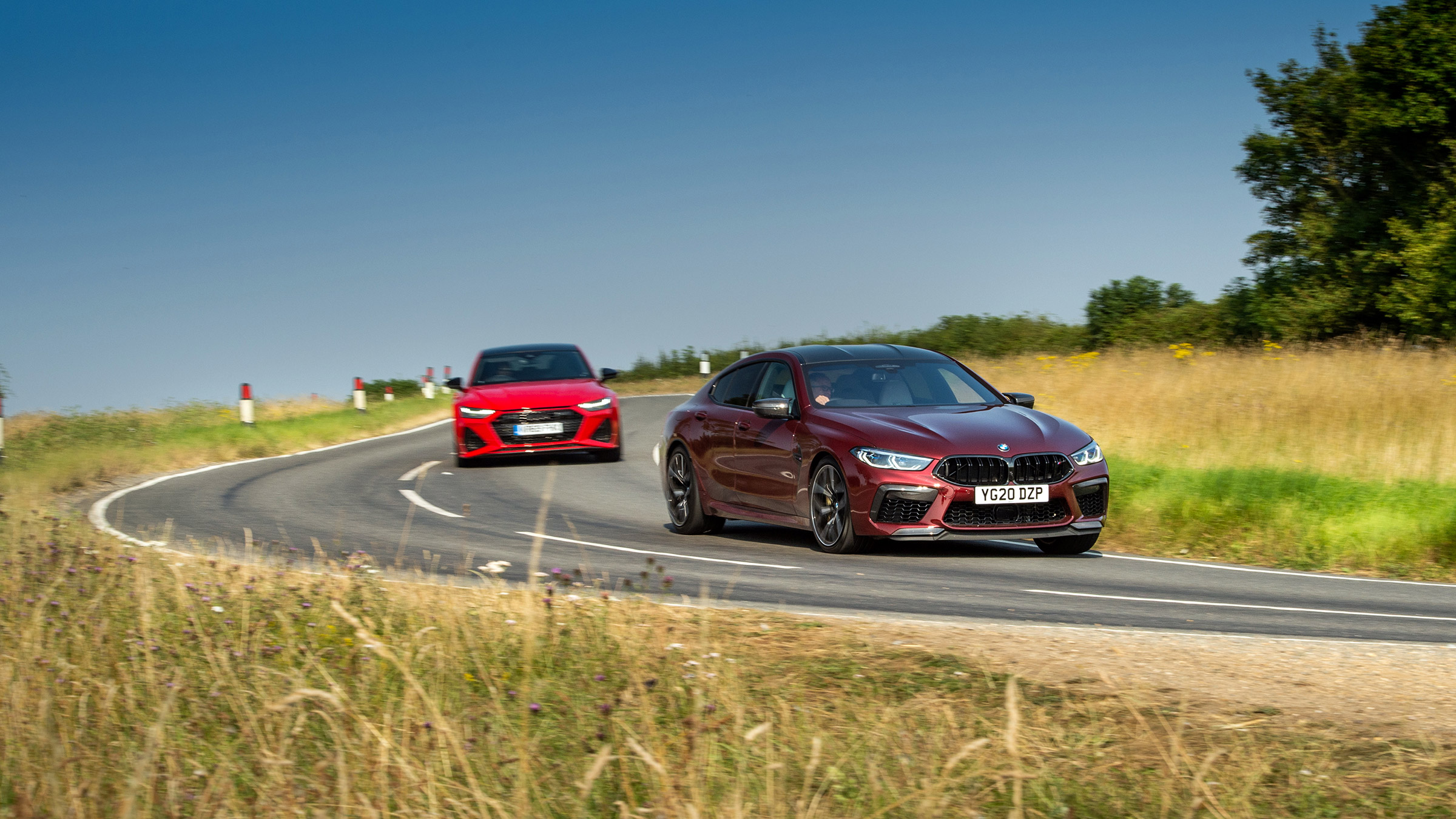Audi RS7 vs M8 Comp GC - cornering