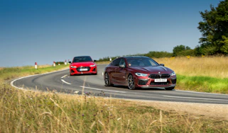 Audi RS7 vs M8 Comp GC - cornering