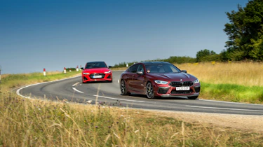 Audi RS7 vs M8 Comp GC - cornering