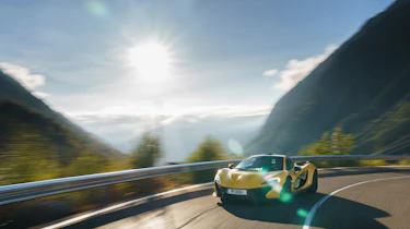 McLaren P1 yellow DS - front tracking