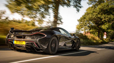 McLaren P1 purple rear tracking