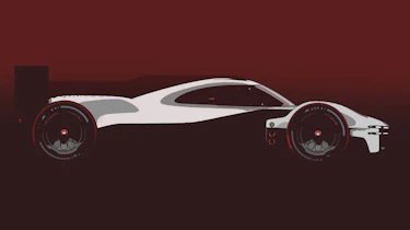 Porsche LMDh racer 2023 side