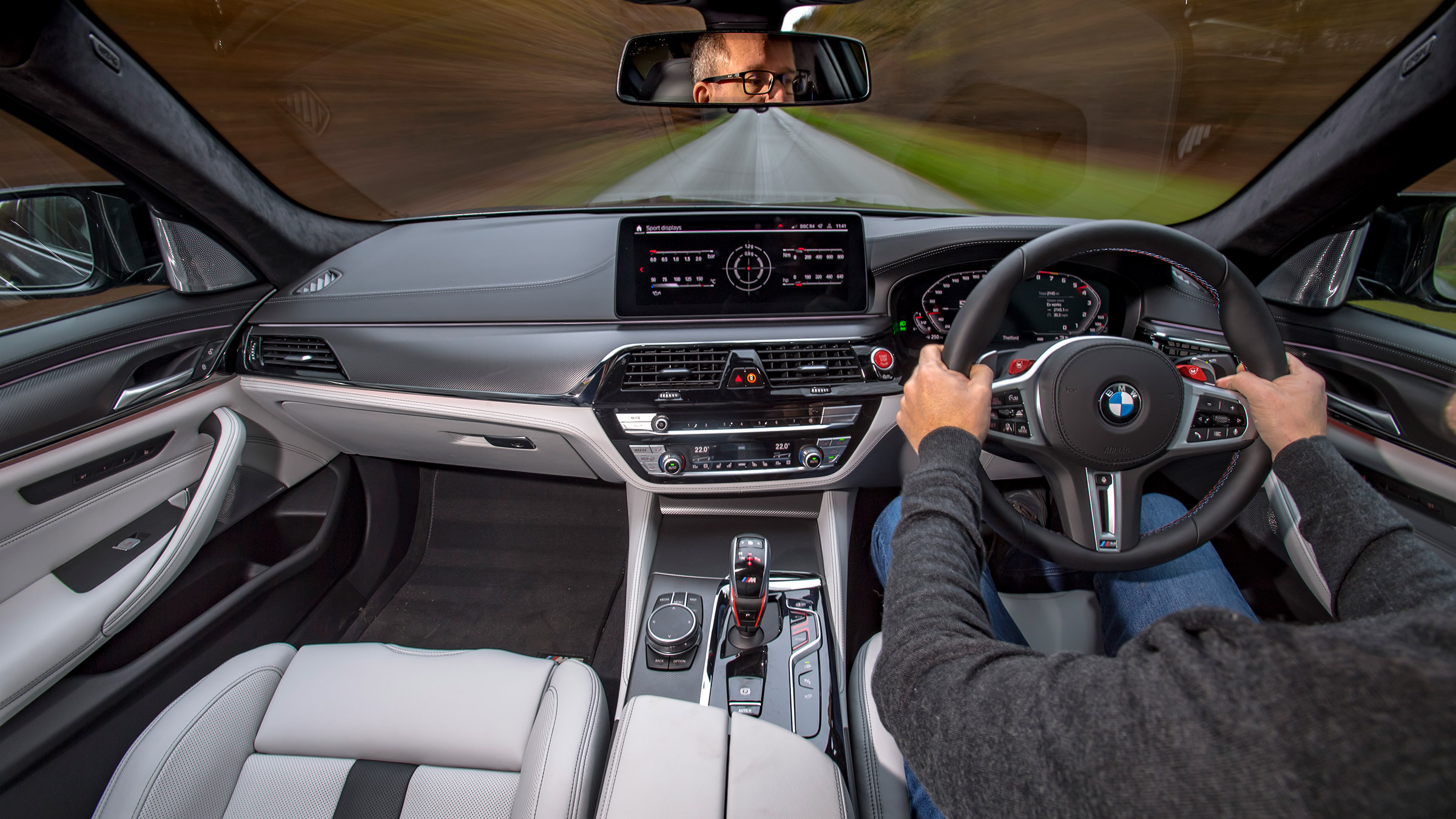 BMW M5 Competition - 2021 interior driving