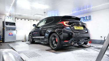 Litchfield GR Yaris test dyno rear