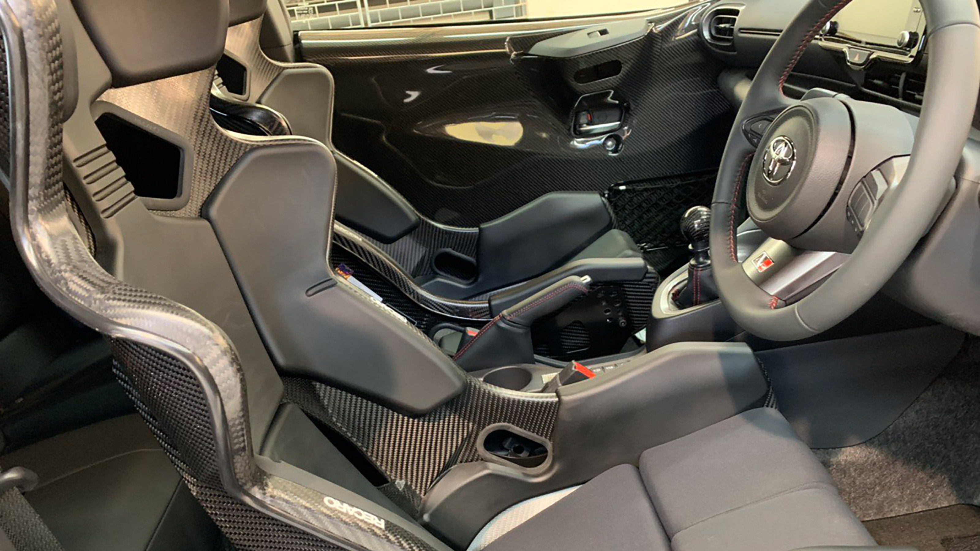 TOM’S Racing Toyota GR Yaris seats