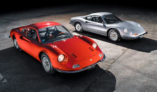 Ferrari Dinos go head-to-head