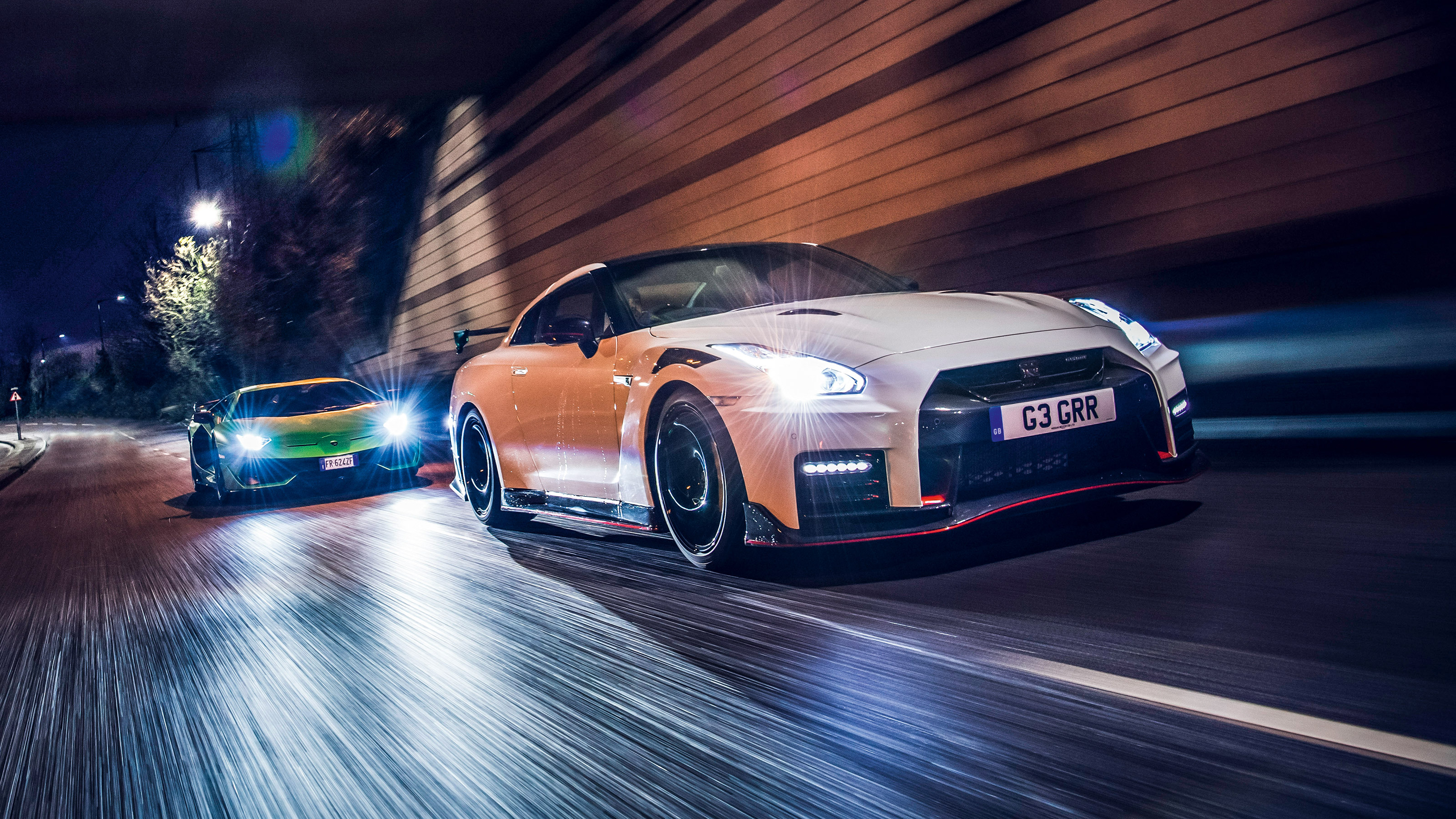 Lamborghini Aventador SVJ and Nissan GT-R Nismo