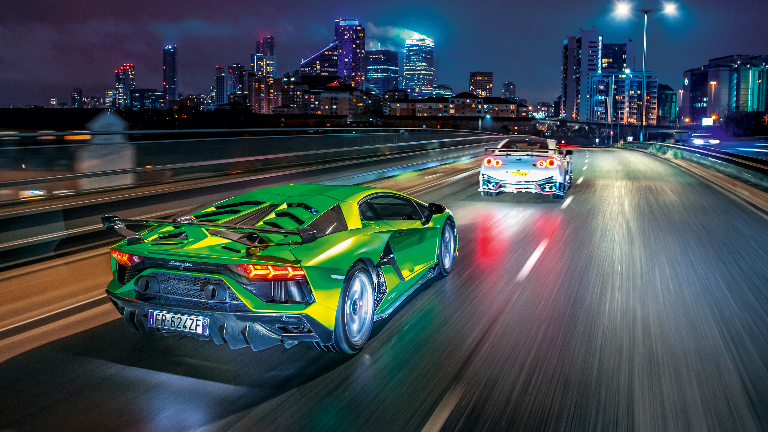 Lamborghini Aventador SVJ and Nissan GT-R Nismo
