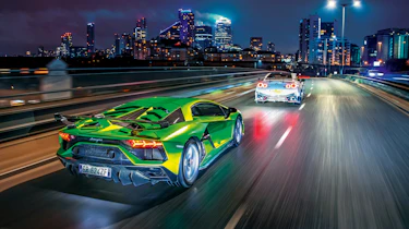 Lamborghini Aventador SVJ and Nissan GT-R Nismo