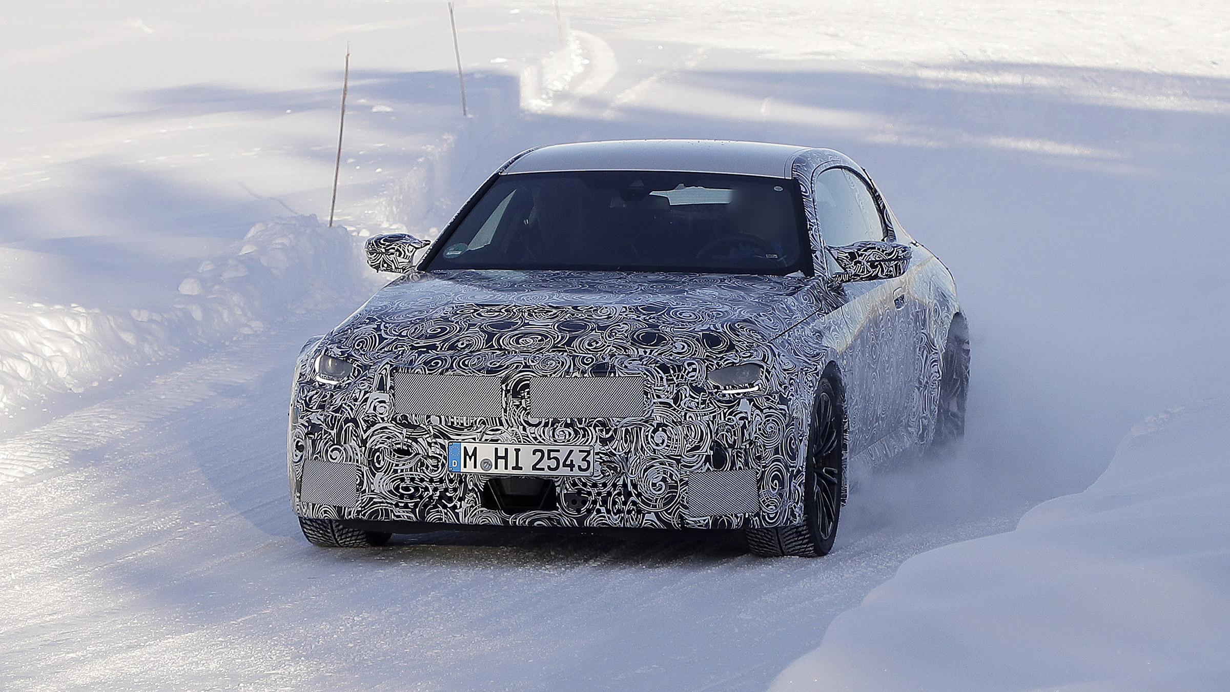 2022 BMW M2 spied nose