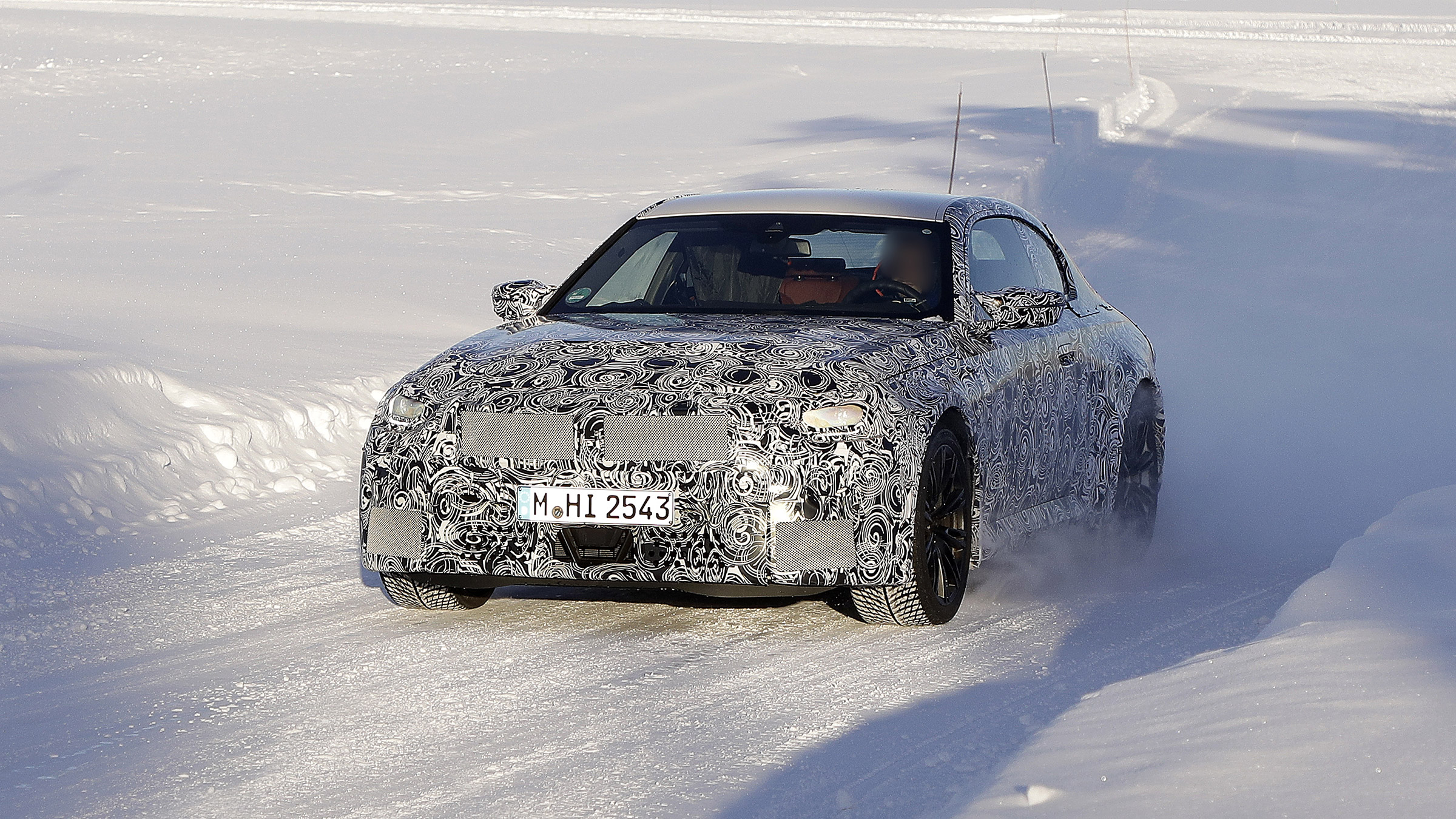 2022 BMW M2 spied nose