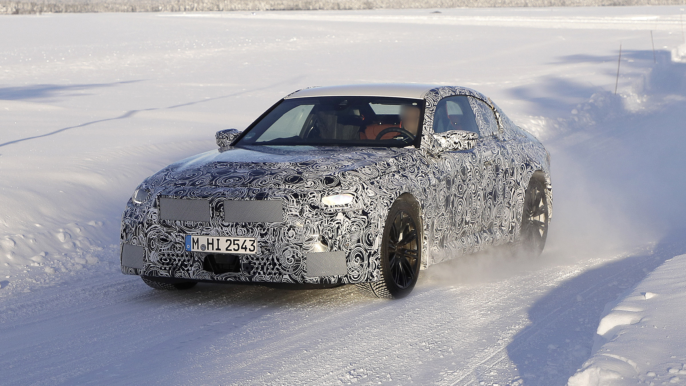 2022 BMW M2 spied front 
