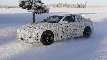 2022 BMW M2 spied front quarter