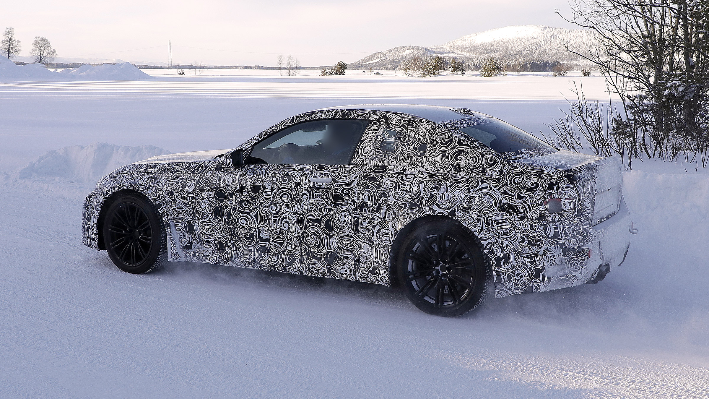 2022 BMW M2 spied rear quater